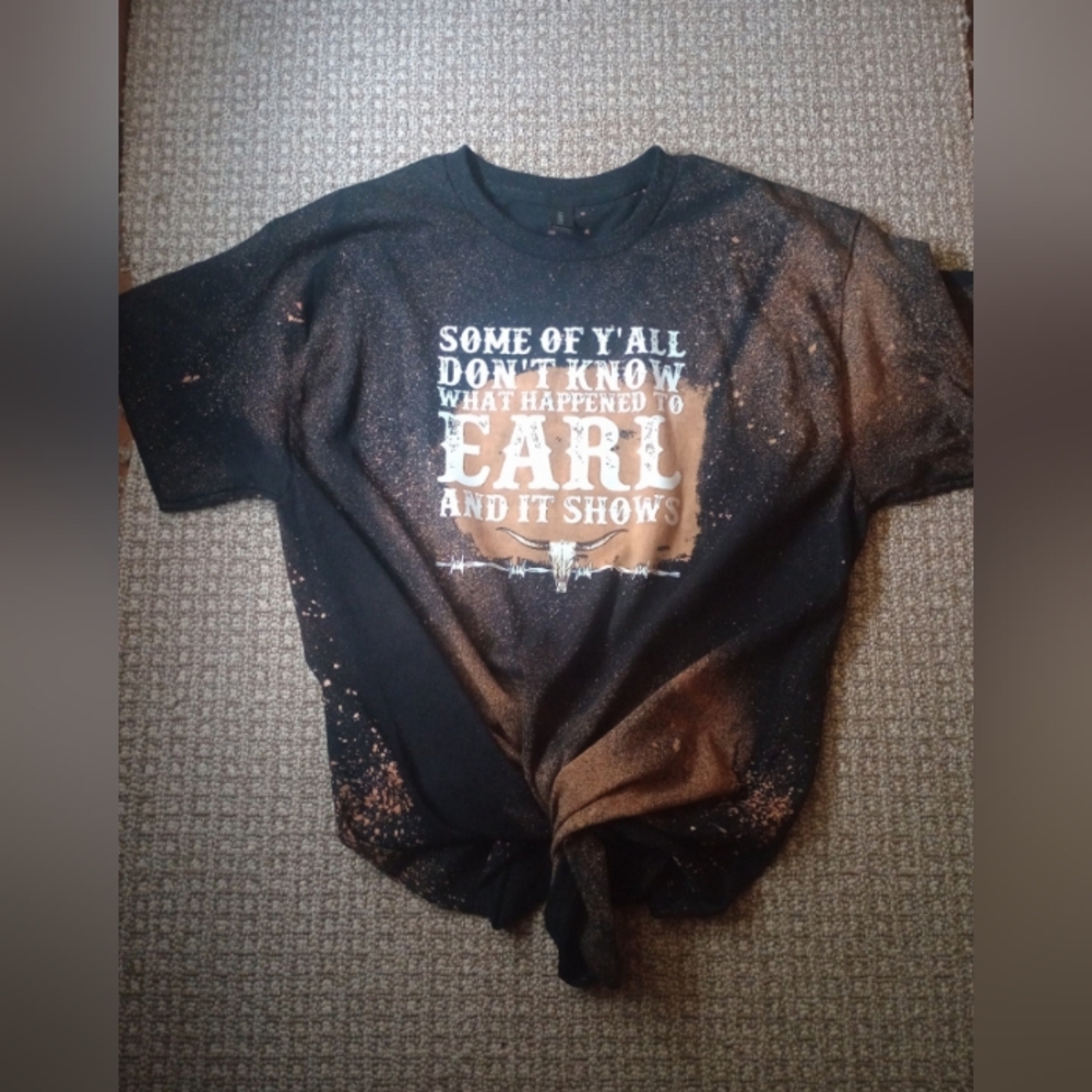 Handmade bleached tshirt